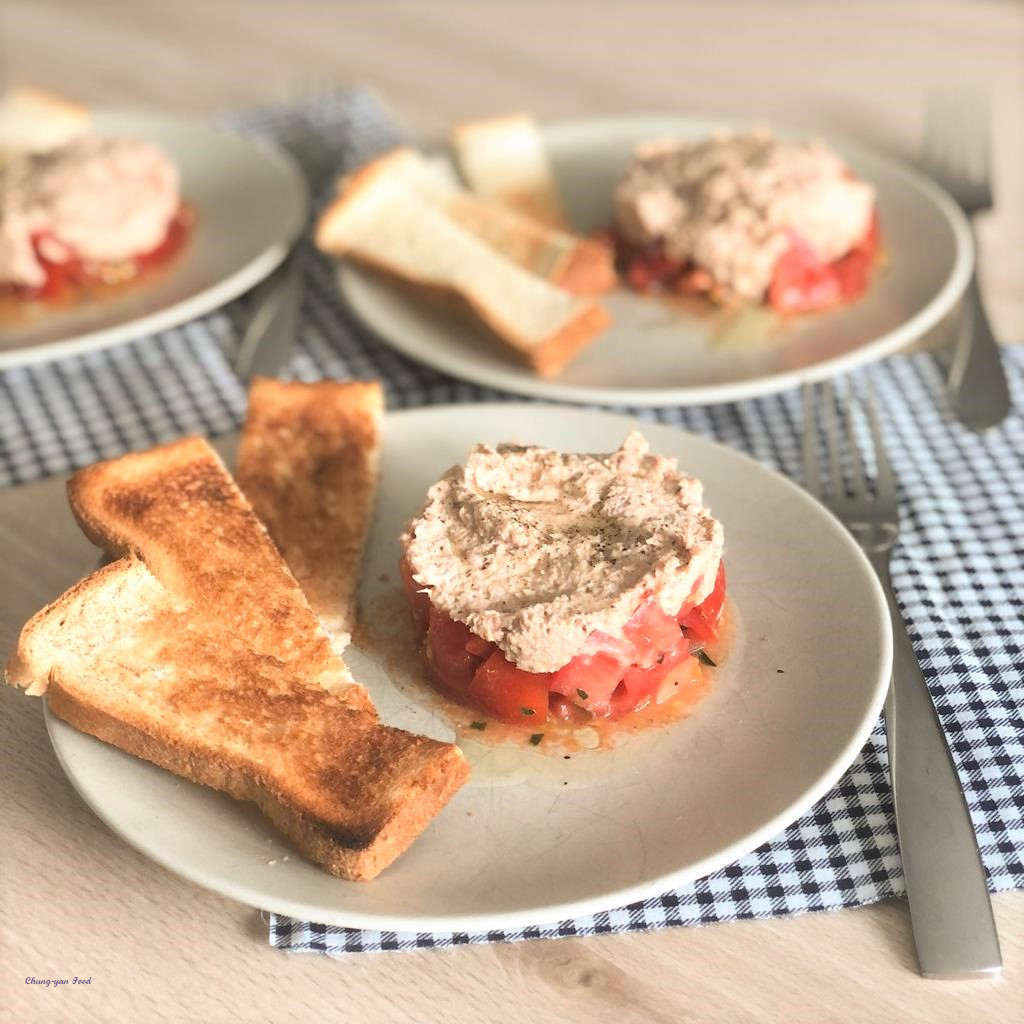 Tartare de tomates au thon