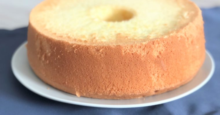 Chiffon cake (Gâteau mousseline) – saveur vanille