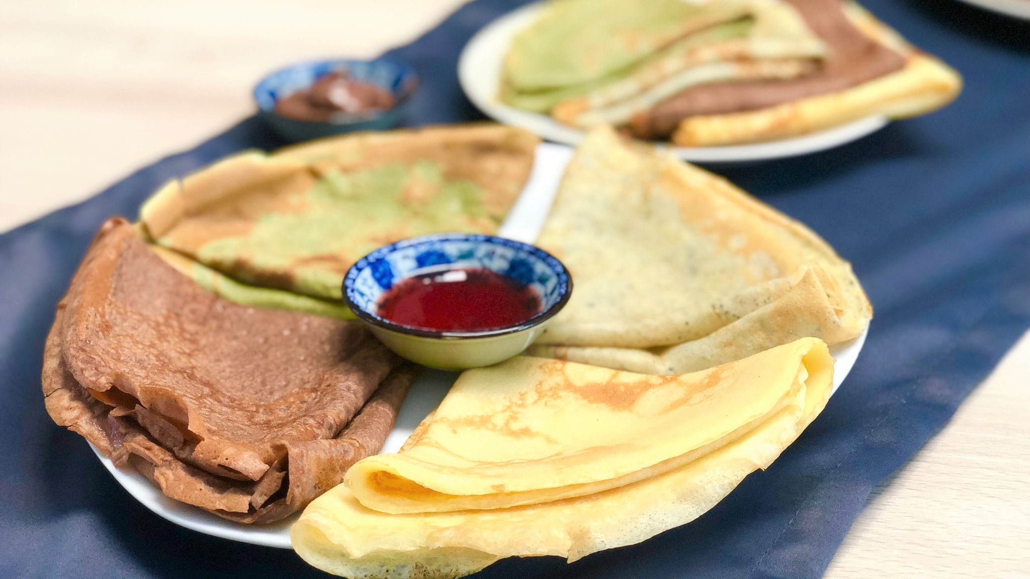 Crêpes aux différentes saveurs