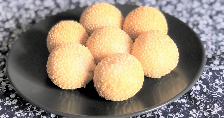 Boulettes de riz aux sésames frites